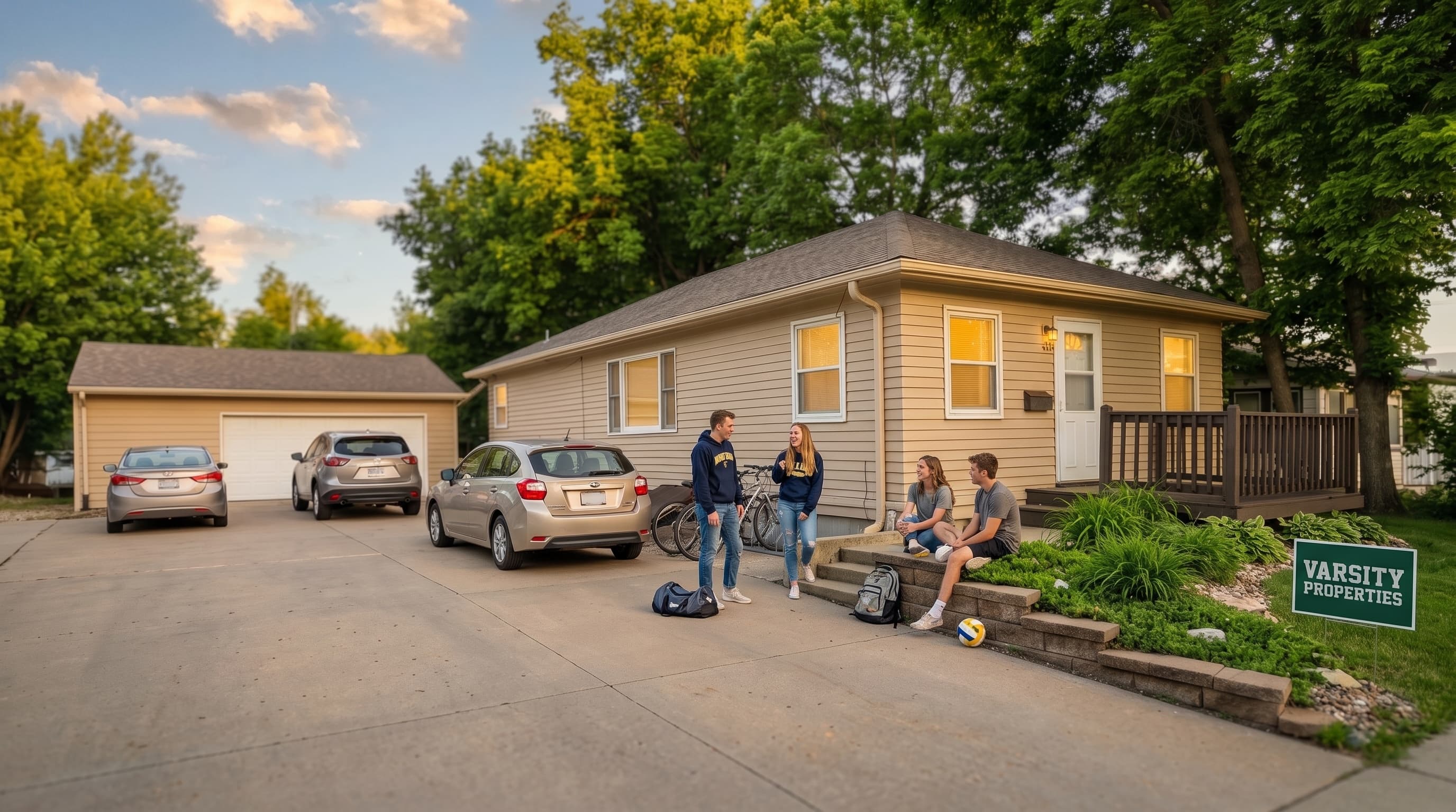 The Letterman student rental house at 1826 S Grange Ave Sioux Falls SD near Augustana Student Housing